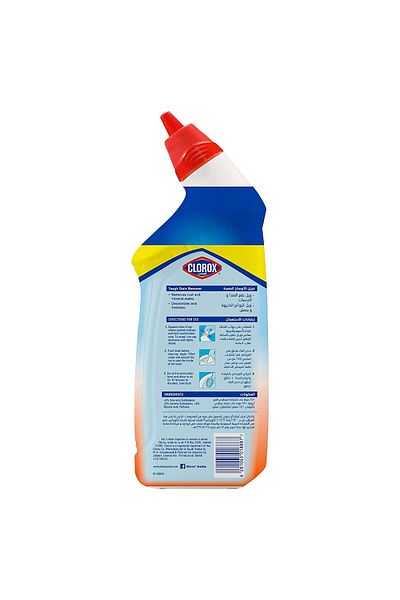 Clorox منظف المرحاض مزيل البقع الصعبة خالي من المبيضات 709 مل ينظف بعمق ويزيل الروائح بأمان