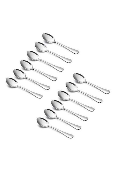 AWM Tea Spoon 12Pc Set Food-Grade Stainless Steel