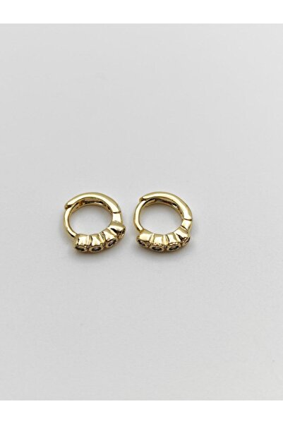 Nsl Jewels HALKA KÜPE KÜÇÜK TAŞ DETAY