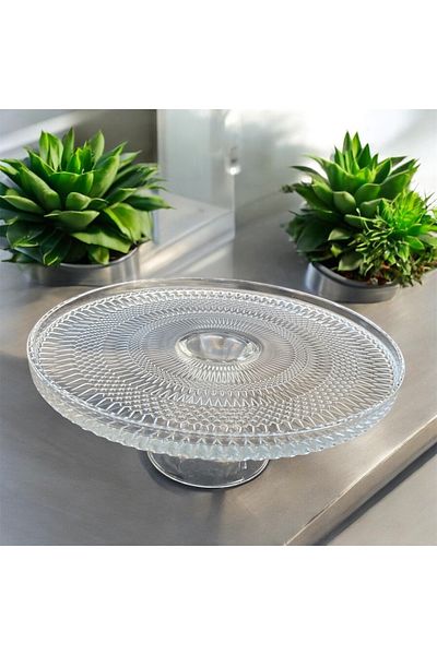 DAFE HOME Timeles Model Glass Presentation Stand with 22 cm Legs
