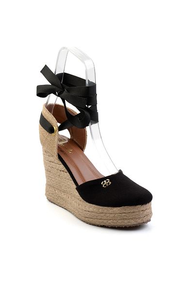 Bambi Black Women's Espadrille K01874414818