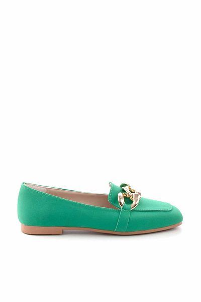 Bambi Матово зелени дамски мокасини K01641165938