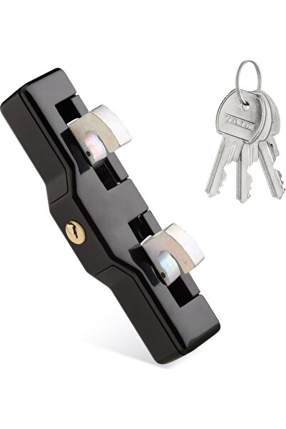 FORNAX Kgk Hooked Keyed Door Window Child Safety Lock - Black