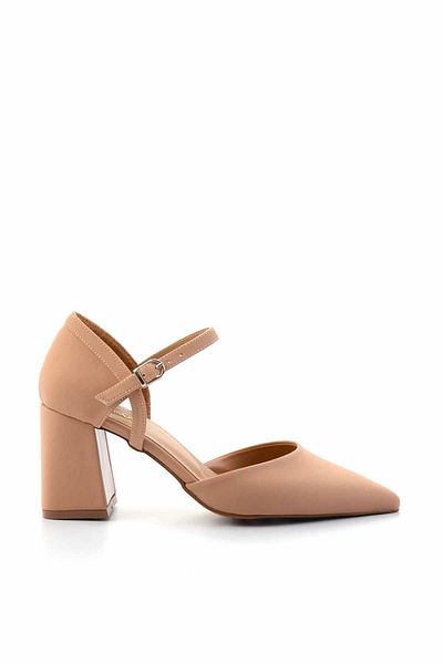 Bambi Nude Fabric Women's Classic Heeled Shoes K01231364004