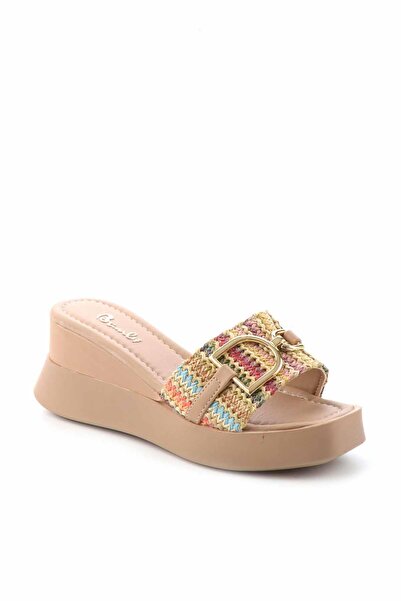Bambi Nude Multicolor Women's Slippers K04823300628