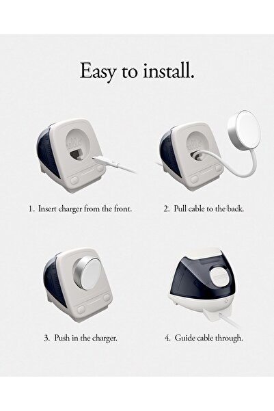 Spigen Classic C1 Charger Stand Apple Watch Ultra 2/1, 10/9/8/SE2/7/6/SE/5/4 - Graphite