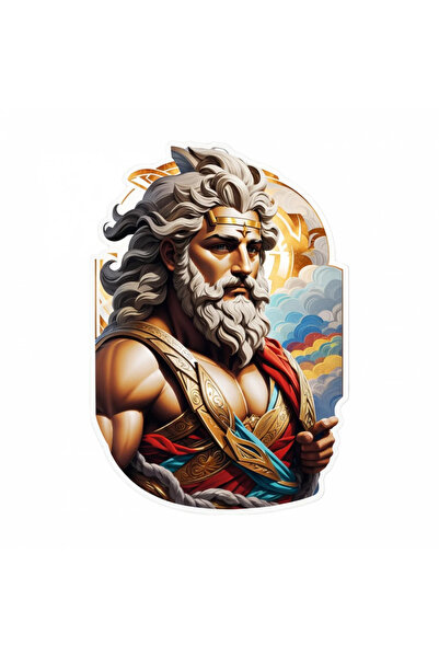 INOVATIX Set of 8 pieces, Sticker Zeus Greek god,, INOVATIX®. 6 cm