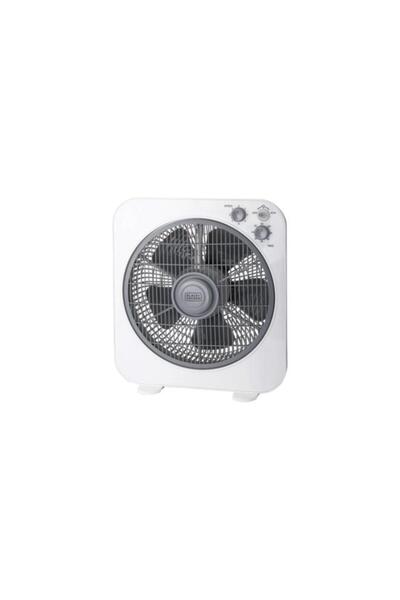 Generic BLACK+DECKER 40W 3-Speed Settings Electric Box Fan Grey and White 12inch