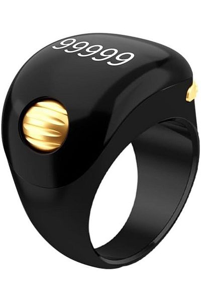 NEXIFY Golden Bead Prayer Smart Ring, Tasbeeh Counters, Prayer Electronic Rosary