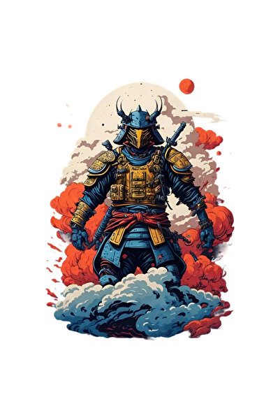 INOVATIX Σετ 8 τεμαχίων, Αυτοκόλλητο Σαμουράι, INOVATIX®. 6 εκ.