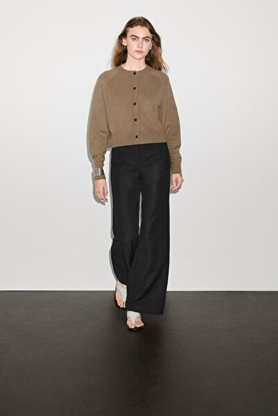 Massimo Dutti %100 kaşmir uzun kollu hırka