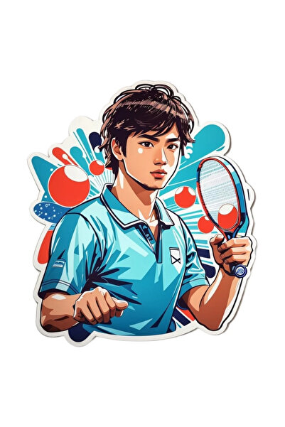 INOVATIX Set de 8 autocolante sport tenis de masă, INOVATIX®. 6 cm