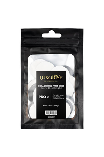 LUXORISE Set de 50 de rezerve de șmirghel pentru discul de pedichiură LUXORIS...