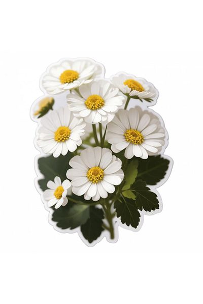 INOVATIX Set de 8 bucăți, autocolant Buchet de flori Spilkuta, INOVATIX®. 6 cm