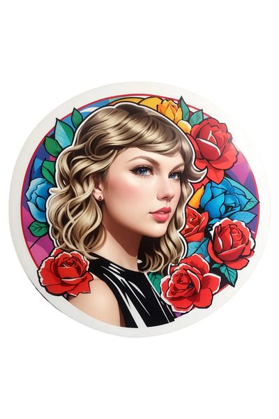 INOVATIX Set de 8 piese, autocolant Taylor Swift, INOVATIX®. 6 cm