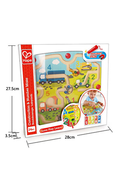 Hape Set de joacă labirint magnetic - Construcții și Numere