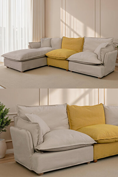 Eymense Lavinia Giydirilebilir Kılıflı L Köşe Koltuk