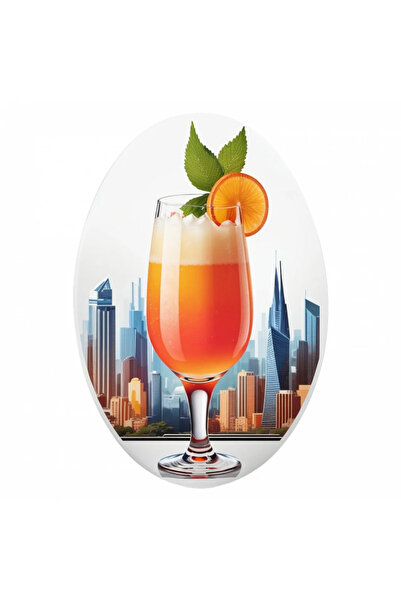 INOVATIX Σετ 8 τεμαχίων, Αυτοκόλλητο Κοκτέιλ με μέντα και πορτοκάλι, INOVATIX...