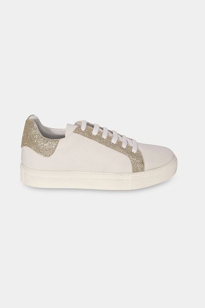 Perspective White Color Women's Shoes