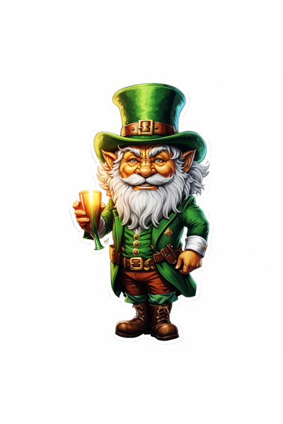 INOVATIX Set de 8 autocolante spiriduș cu pocal, INOVATIX®. 6 cm