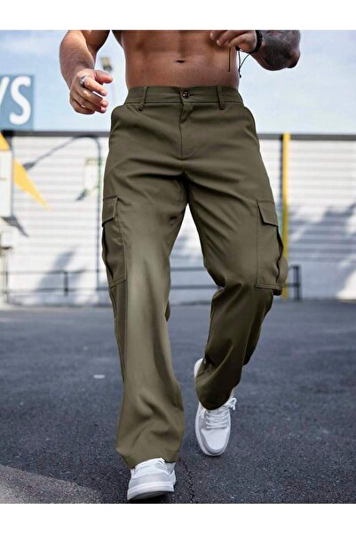 WKM Erkek Kargo Cepli Gabardin Regular Fit Pantolon