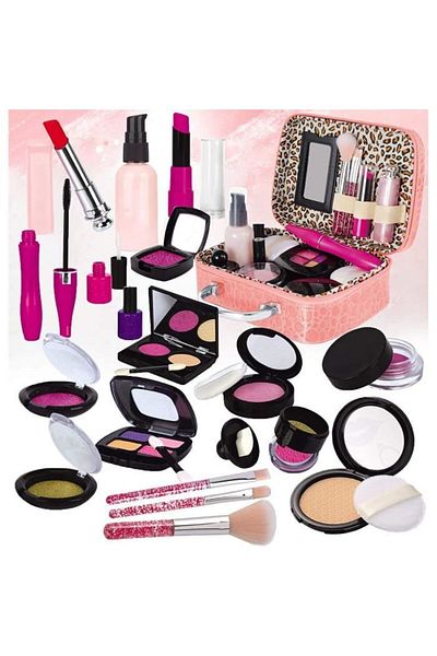 Yelajoy 21 Pcs Kids Mak eup Set,Princess Makeup, silicone,non-toxic,comfortable,for 3+ Year Old Kids