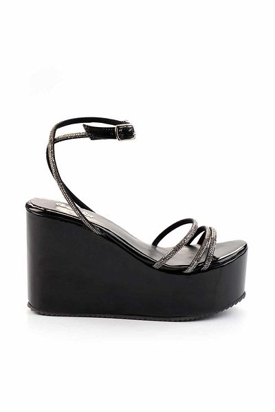 Bambi Black Platinum Women's Sandals K05534008108