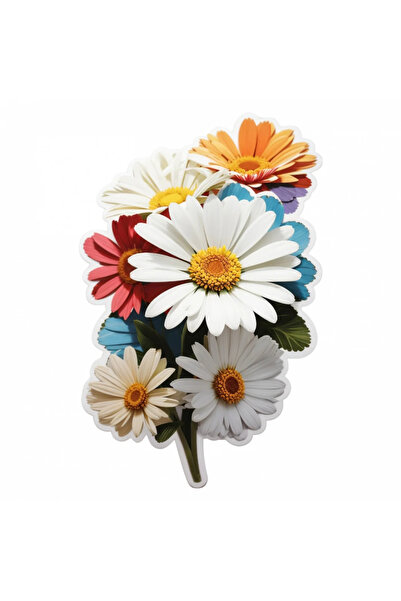 INOVATIX Set de 8 autocolante buchet margarete, INOVATIX®. 6 cm