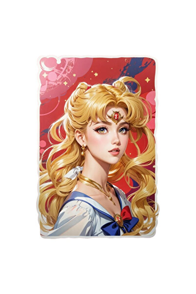 INOVATIX Set de 8 piese, autocolant Sailor Moon, INOVATIX®. 6 cm