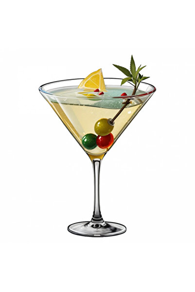 INOVATIX Set de 8 piese, Autocolant Cocktail Dirty Martini cu măsline, INOVAT...