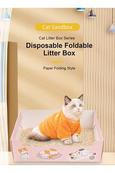 KidLe Portable Cat Litter Pan Kitty Tray Cat Litter Box Indoor Outdoor