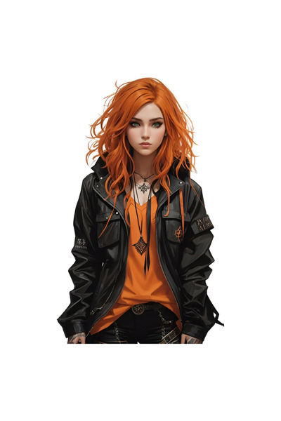 INOVATIX Set de 8 piese, autocolant Roscovană cu păr ciufulit, INOVATIX®. 6 cm