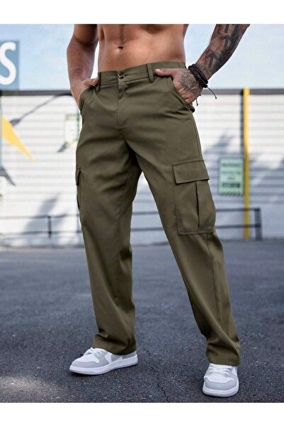 WKM Erkek Kargo Cepli Gabardin Regular Fit Pantolon