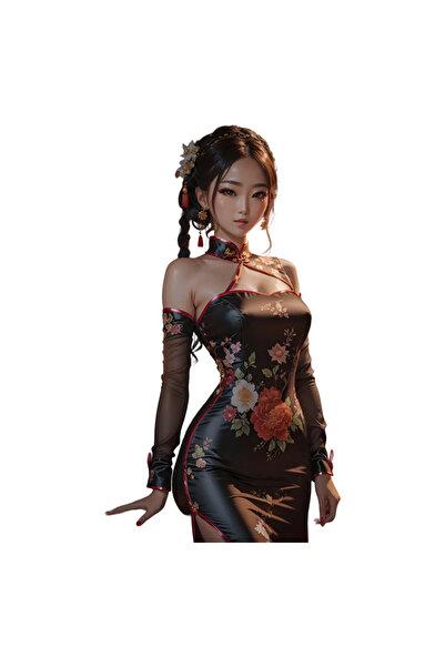 INOVATIX Set de 8 piese, autocolant chinezesc mic, INOVATIX®. 6 cm