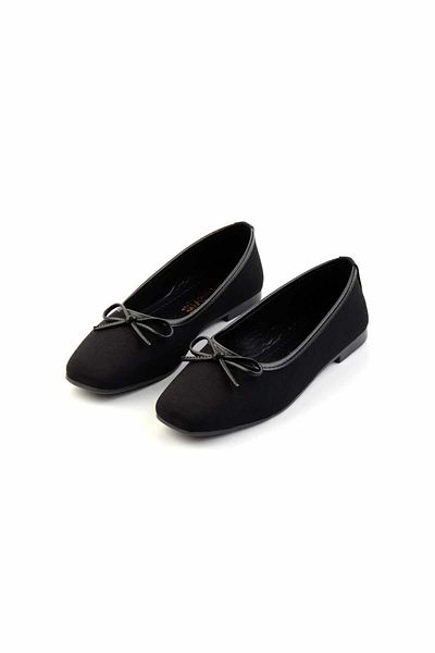 Bambi Matte Black Women's Ballerina Ballerina K01641015038