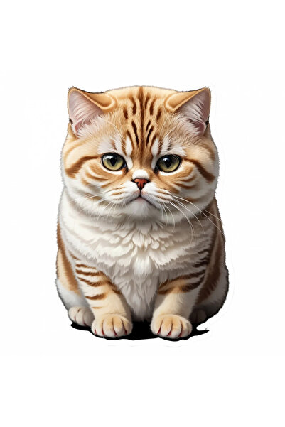 INOVATIX Σετ 8 τεμαχίων, Αυτοκόλλητο Εξωτικής Κοντότριχης Γάτας, INOVATIX®. 6...