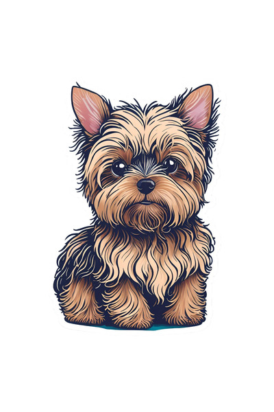 INOVATIX Set de 8 piese, autocolant Yorkshire suplimentar, INOVATIX®. 6 cm