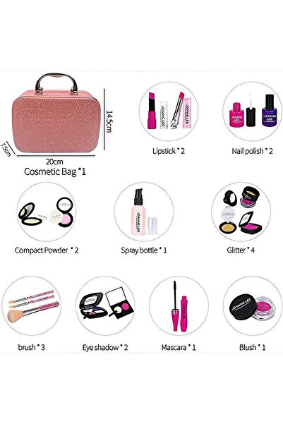 Yelajoy 21 Pcs Kids Mak eup Set,Princess Makeup, silicone,non-toxic,comfortable,for 3+ Year Old Kids