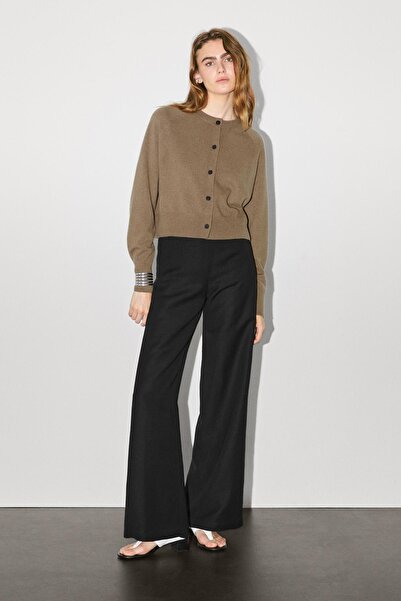 Massimo Dutti %100 kaşmir uzun kollu hırka