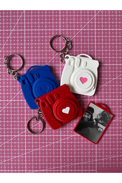 Figuva سلسلة مفاتيح Instax Mini مع إطار صور / مفردة / سلسلة مفاتيح هدية