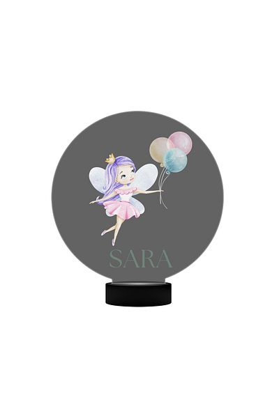OEM Lampa led personalizata copii pentru camera copilului, 7 culori RGB, nume SARA