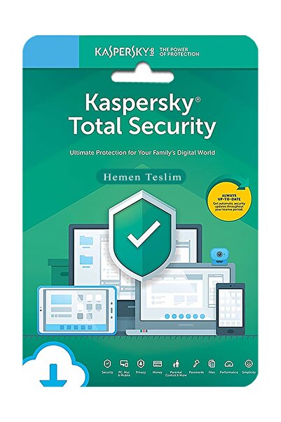 KASPERSKY Total Security 1 Cihaz 1 Yıl