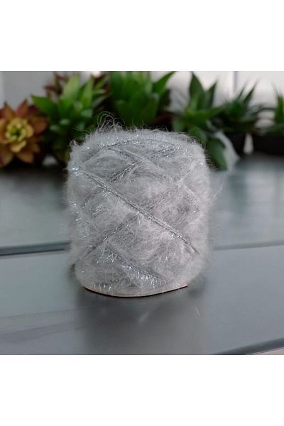 Kırlangıç Moher Mohair & Crystal Glitter Beard Mix Design Hand Knitting Rope 130 Gr