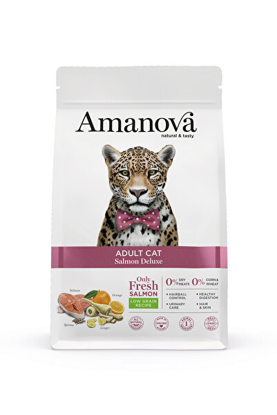 Amanova قطط بالغة سمك السلمون ديلوكس 1.5 كجم