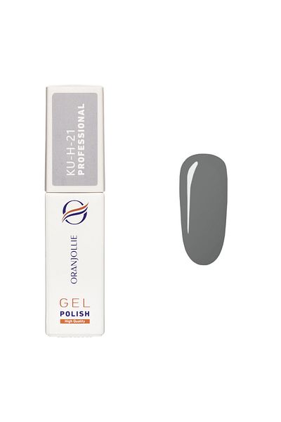 Intisimo Oja semipermanentă, profesională, ojă gel, cod KU-H21, 9ml, lucioasă, gri