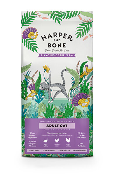 Harper & Bone نكهات القطط البالغة من المزرعة 2 كجم