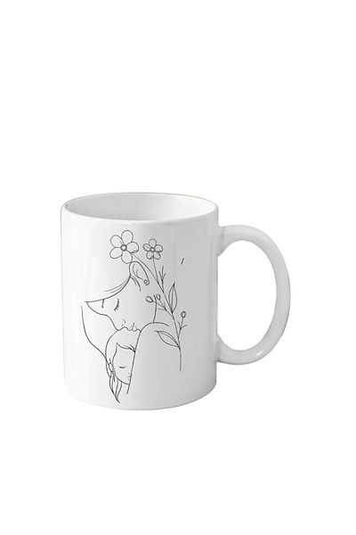 OEM Cana personalizata pentru mama (viitoare mamici), alba, 330 ml