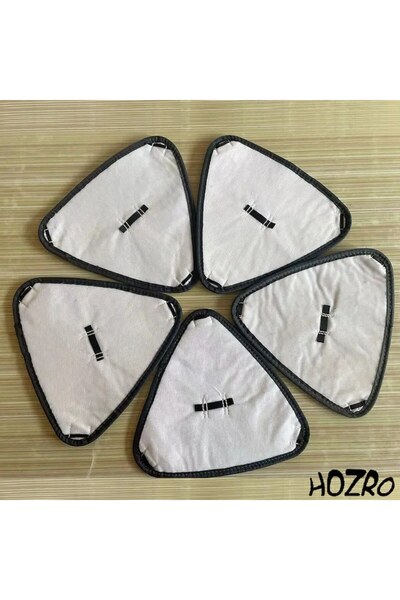 HOZRO Set of 3 HOZRO Triangle Mop Cloths, Elegant Gray Color