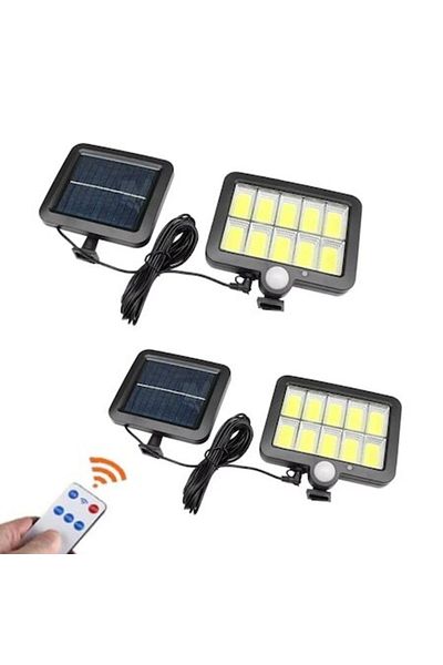 HOZRO Set 2 lămpi solare LED GL 10 COB HOZRO cu senzor de mișcare