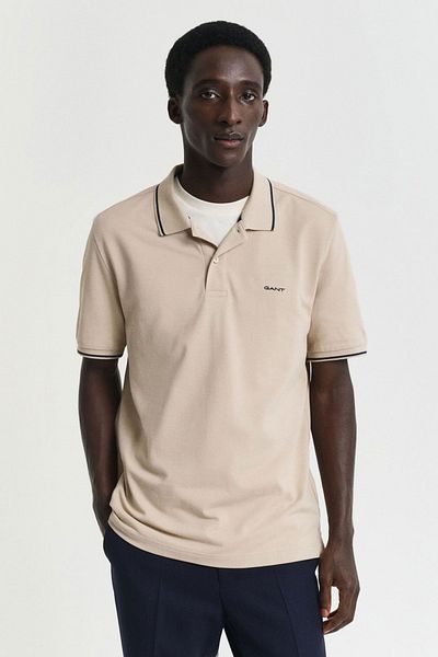 Gant Ανδρικό μπλουζάκι Polo Regular Fit - Μπεζ